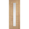 Oak Carini 1 Clear Light Panel Pre-Finished Internal Door - 2040mm x 726mm