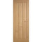 Oak Coventry 6 Vertical Panel Pre-Finished Internal Door - 1981mm x 686mm