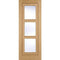 Oak Inlay 3 Light Panel Pre-Finished Internal Door - 1981mm x 838mm