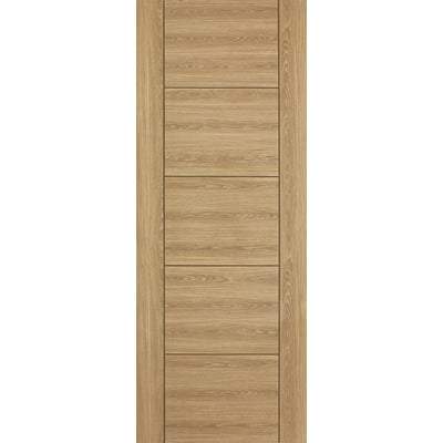 Vancouver Oak Laminated 5 Panel Interior Door - 1981mm x 610mm