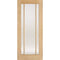 Oak Lincoln 3 Glazed Clear Light Panel Pre-Finished Internal Door - 2040mm x 826mm