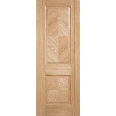 Oak Madrid 2 Panel Pre-Finished Internal Door - All Sizes