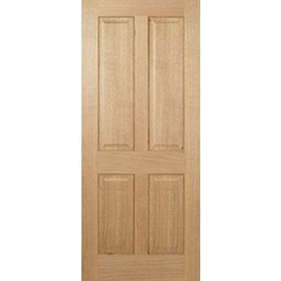Oak Regency 4 Panel Un-Finished Internal Door - 1981mm x 762mm