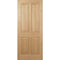 Oak Regency 4 Panel Un-Finished Internal Fire Door FD30 - 1981mm x 838mm