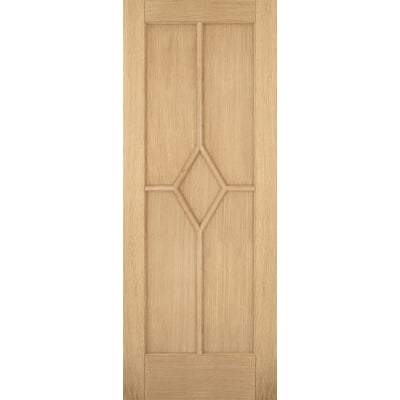 Oak Reims 5 Panel (Diamond) Pre-Finished Internal Door - All Sizes