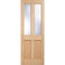 Richmond Oak Unfinished 2 Clear Bevelled Light Panels Internal Door - 1981mm x 686mm
