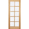 Oak SA 10 Glazed Clear Light Panels Un-Finished Internal Door - All Sizes