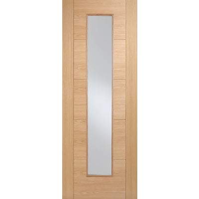 Oak Vancouver Long Light Pre-Finished Internal Fire Door FD30 - 1981mm x 838mm