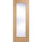 Oak Vancouver 1 Light Panel Pre-Finished Internal Door - All Sizes