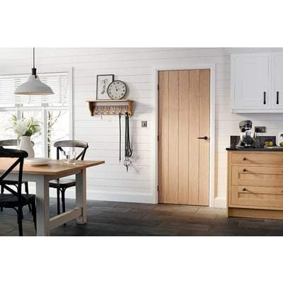Oak Wexford Flush Un-Finished Internal Door - 1981mm x 610mm