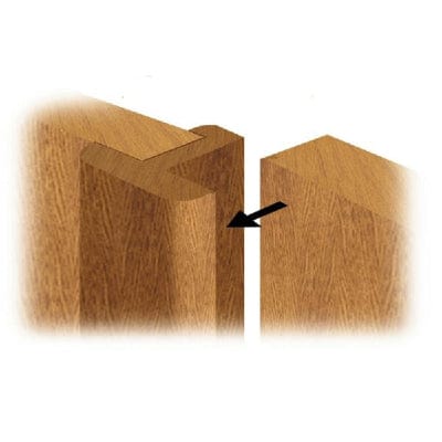 Oak Pair Maker in Contemporary Style for Metric Sized Doors - 2056 x 59 x 36mm