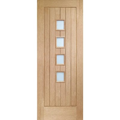 Suffolk Original 4 Light Unfinished Internal Door with Obscure Glass
