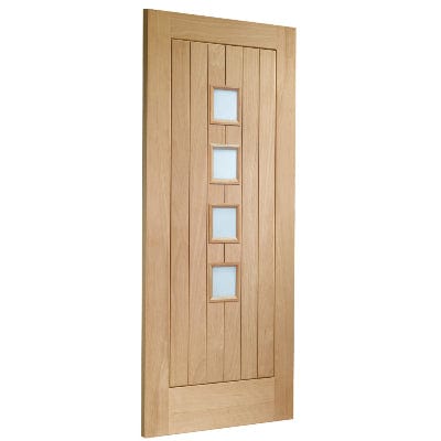 Suffolk Original 4 Light Unfinished Internal Door with Obscure Glass