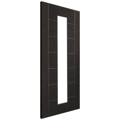 Palermo Pre-Finished Internal Dark Grey Door with Clear Glass - 1981 x 686 x 35mm