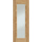 Palermo Essential 1 Light Pre-Finished Internal Oak Door with Clear Glass