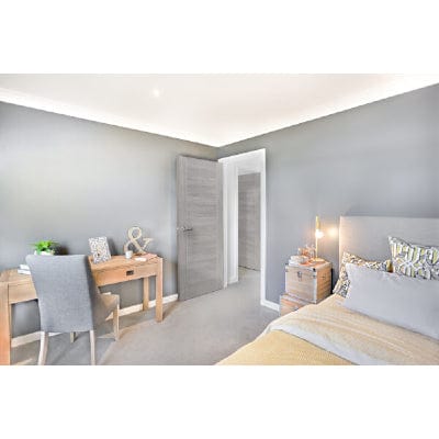 White Grey Palermo Internal Laminate Door