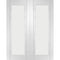 Palermo 1 Light White Primed Door Pair with Clear Glass
