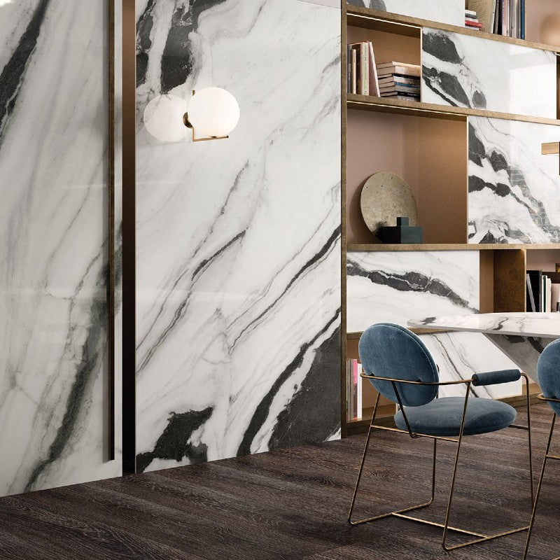 Panda Marble White (High Glossy) - All Sizes
