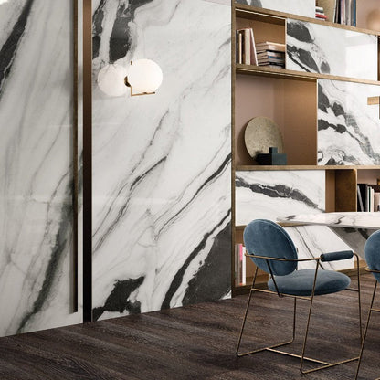 Panda Marble White (High Glossy) - All Sizes
