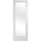 Pattern 10 Internal White Primed Fire Door with Clear Glass