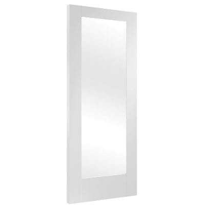 Pattern 10 Internal White Primed Door with Obscure Glass