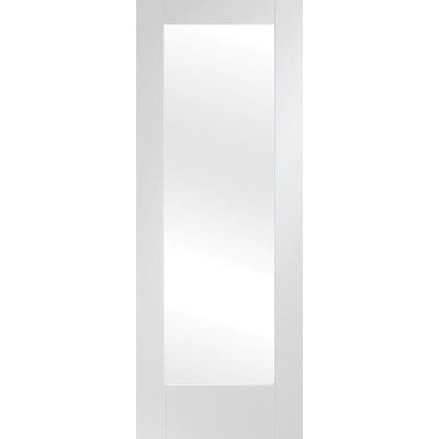Pattern 10 Internal White Primed Door with Obscure Glass