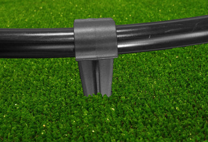 Ground Stakes For 16mm Irrigation Pipe - Heavy Duty Plastic Stakes for Landscape Fabric, Ground Cover, and Irrigation Tubing. Ground Anchors for irrigation pipes up to 16mm thick