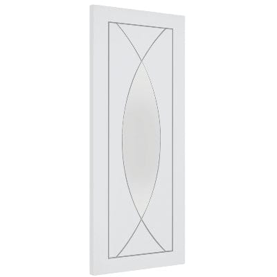Pesaro Internal White Primed Door with Clear Glass