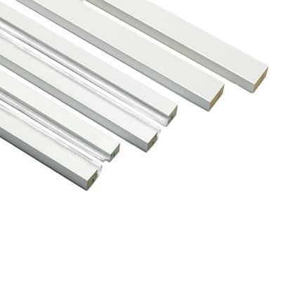 White Primed Double Pocket Door Kit