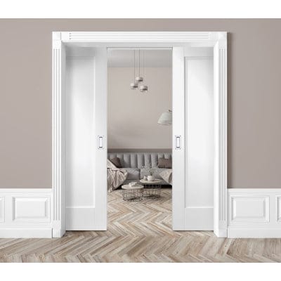 Simultaneous Action Kit For Pocket Door