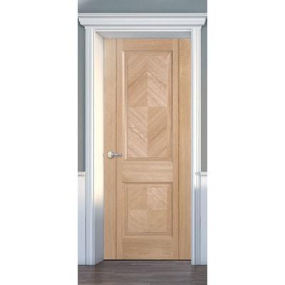 Oak Madrid 2 Panel Pre-Finished Internal Door - 1981mm x 686mm