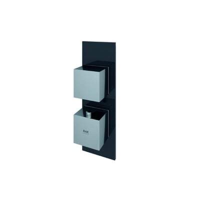 Square Single Outlet Thermostatic Concealed Shower Valve - All Colours