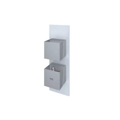 Square Single Outlet Thermostatic Concealed Shower Valve - All Colours