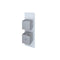 Square Single Outlet Thermostatic Concealed Shower Valve - All Colours