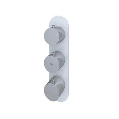 Round Dual Outlet Thermostatic Concealed Shower Valve - All Colours