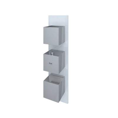 Square Dual Outlet Thermostatic Concealed Shower Valve