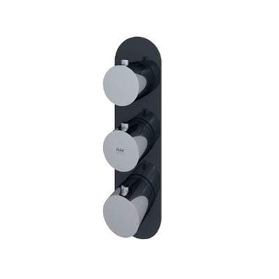 Round Dual Outlet Thermostatic Concealed Shower Valve - All Colours