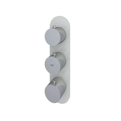 Round Dual Outlet Thermostatic Concealed Shower Valve - All Colours