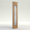 Majestic Oak Unfinished 1 Zinc Clear Bevelled Double Glazed External Sidelight - 1981mm x 457mm