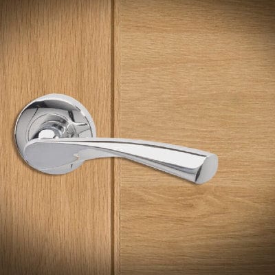 Rhine Bathroom Door Handle Pack With Lock