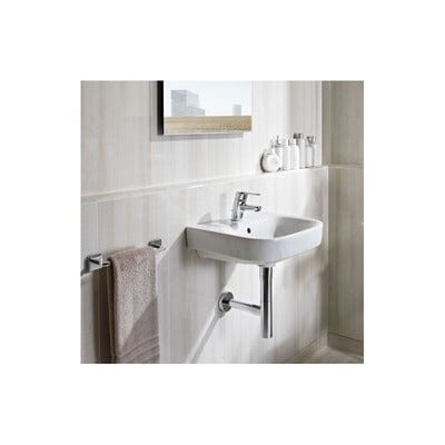 Debba Ceramic Wall Hung 350mm Basin - 1 Tap Hole