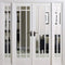 Manhattan White Primed 30 Glazed Clear Bevelled Light Panels Interior Room Divider - 2031mm x 1904mm