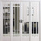 Manhattan White Primed 36 Glazed Clear Bevelled Light Panels Interior Room Divider - 2031mm x 2478mm