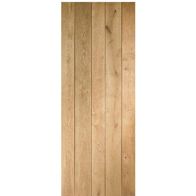 Rustic Oak Ledged Unfinished Internal Door - All Sizes