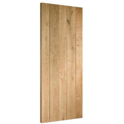 Rustic Oak Ledged Unfinished Internal Door - All Sizes