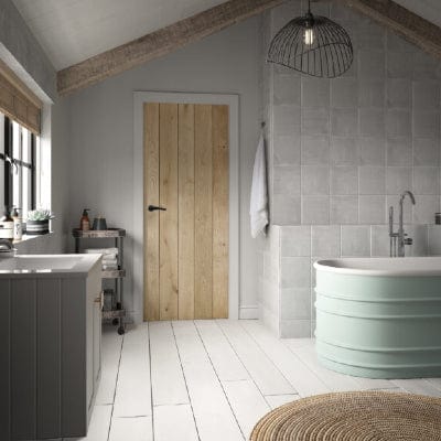 Rustic Oak Ledged Unfinished Internal Door - All Sizes