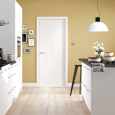 Salerno Internal White Primed Fire Door - 1981 x 762 x 44mm