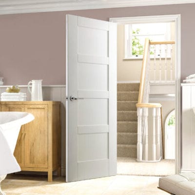 Shaker 4 Panel Internal White Primed Door