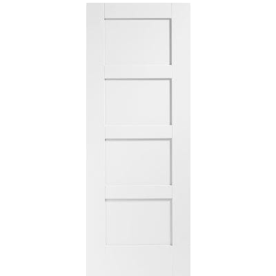 Shaker 4 Panel Internal White Primed Door