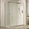 Sphere Sliding Shower Door w/ Chrome Cut-Out Handle